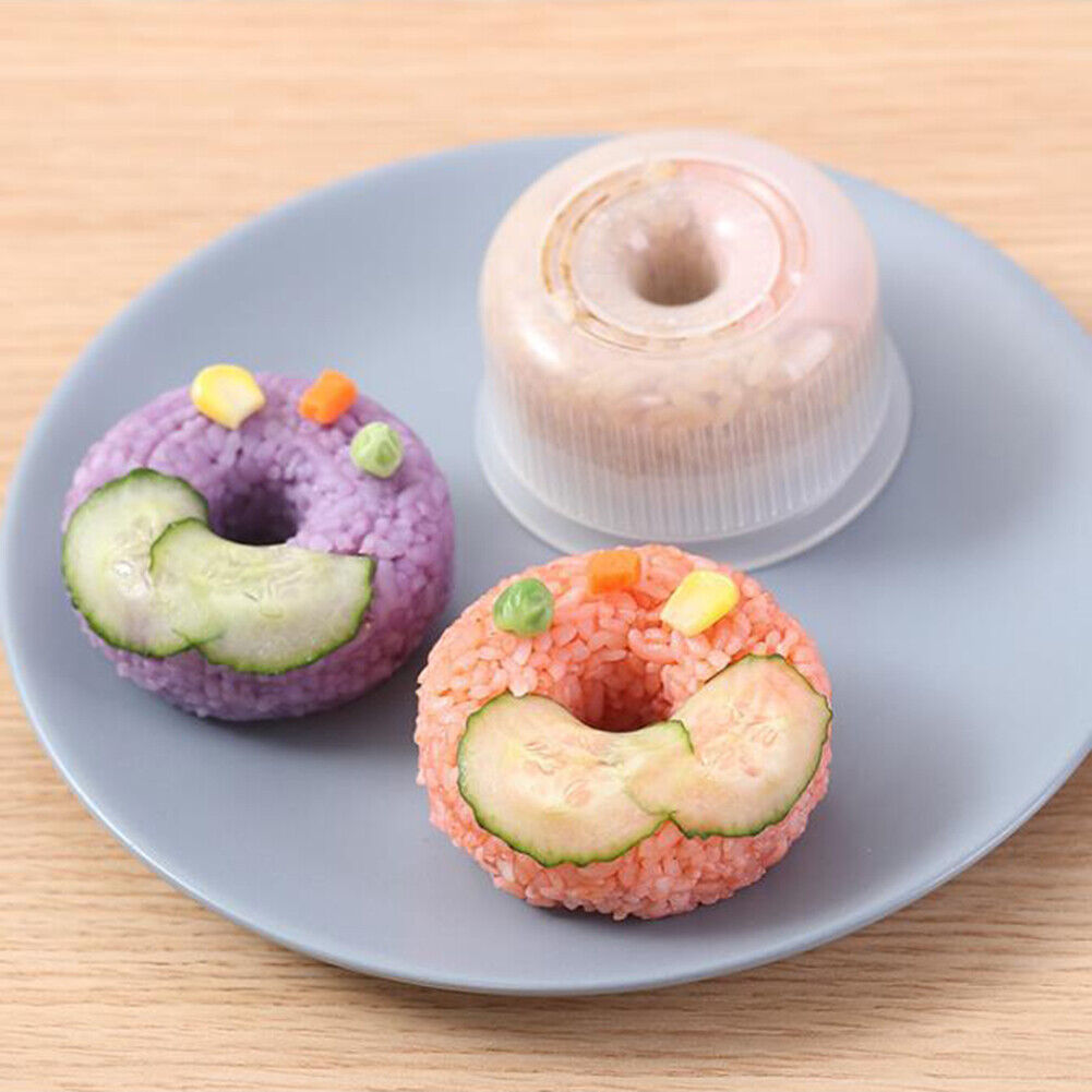 Donut Shaped Onigiri Form Easy Press Non Stick Child Sushi Bento Maker Mold
