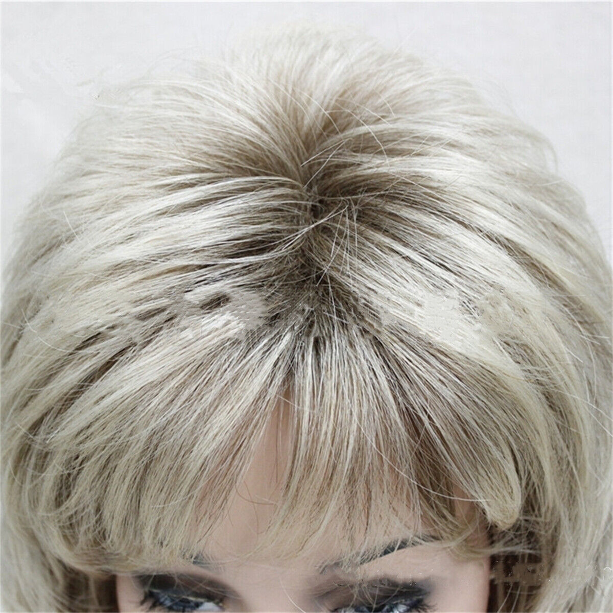 Long Soft Shaggy Layered Curly Wig Blonde Mix Full Hair Synthetic Wigs for Women