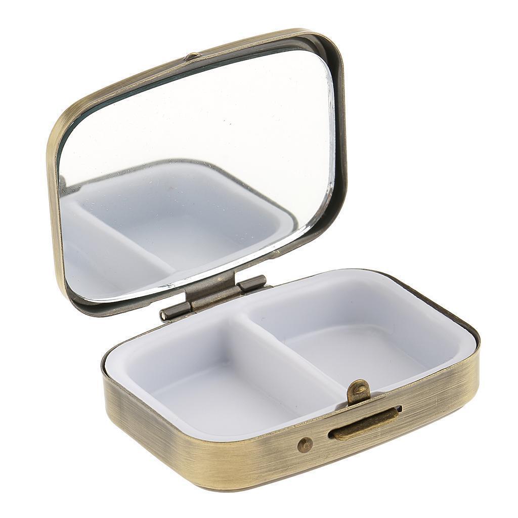 Travel Portable Vitamin Organizer Medicine Tablet Box Trinket Storage Case