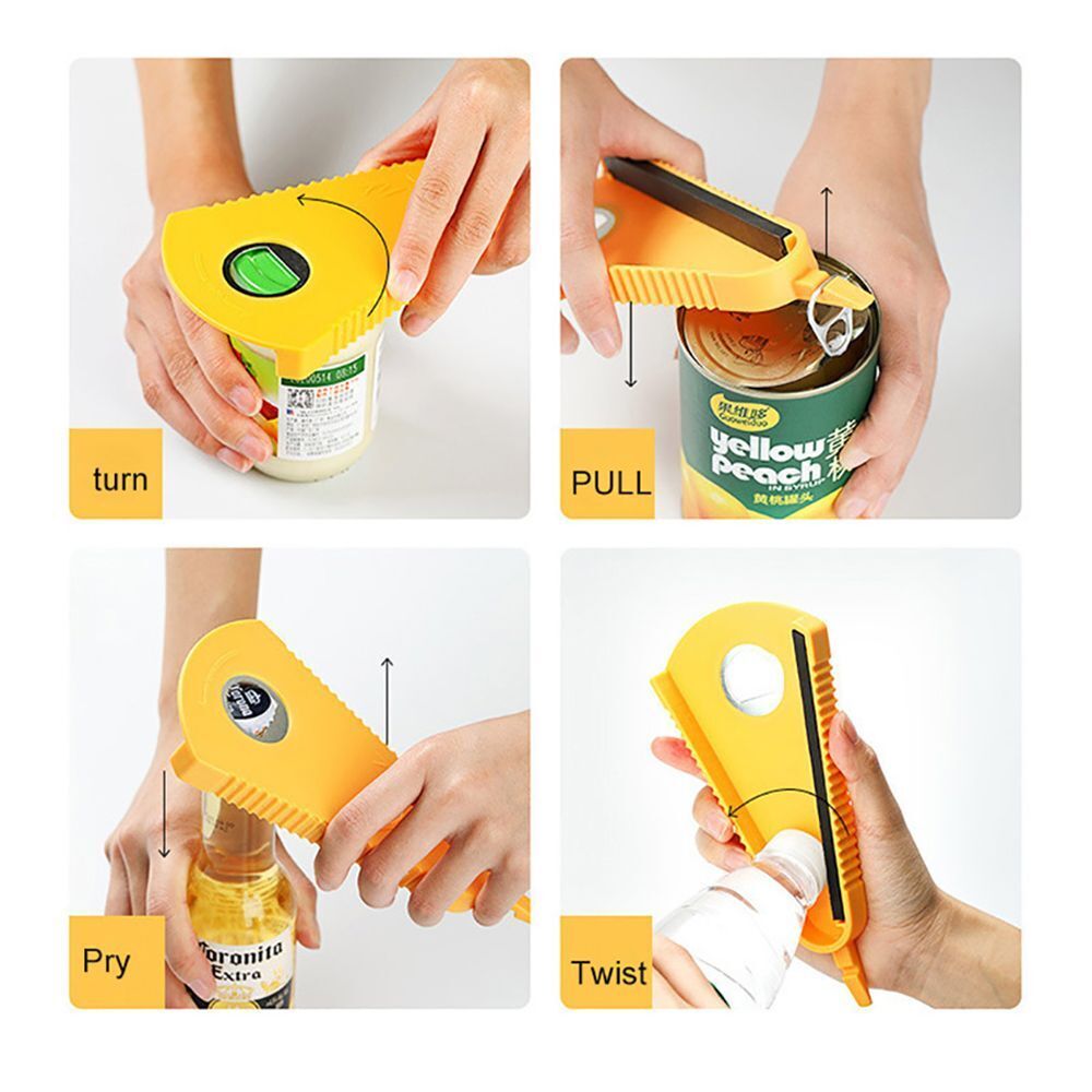Quick Opening Multi Function Jar Opener Twist Off Lid Bottle Opener Can Opener