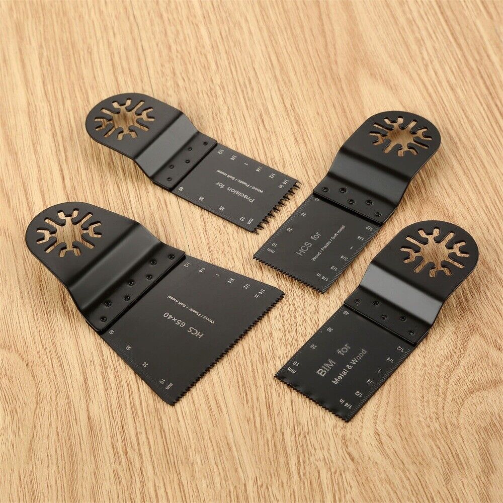 4pcs Oscillating Tool Precision E-cut Bi-metal Saw Blade For Fein Multimaster