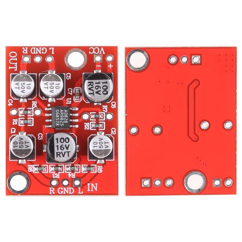 DC 5V-15V 12V AD828 Stereo Preamp Power Amplifier Board Preamplifier Module