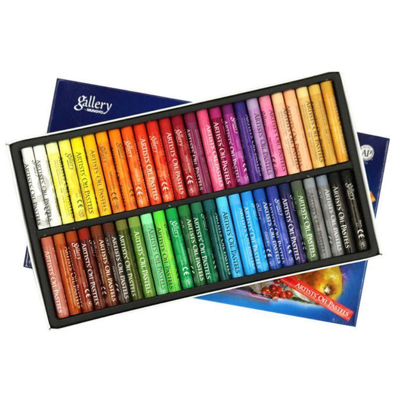 48 Vibrant Colors Child Oil Pastels Graffiti Soft Crayons for Classroom Rewards