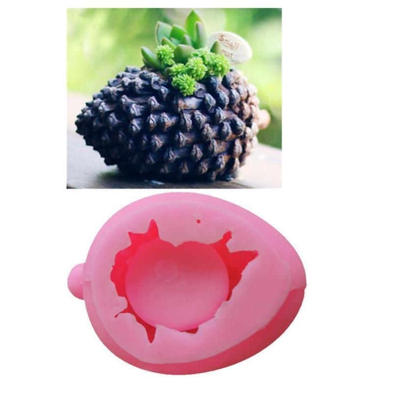Pine Cone Shape Succulent Plant Pot Silicone Mold Concrete Cement Plaster Mold