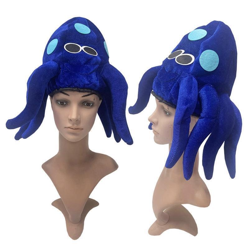 Halloween Octopus Sea Animal Hat Cute Eight Claw Creature Cap Supplies