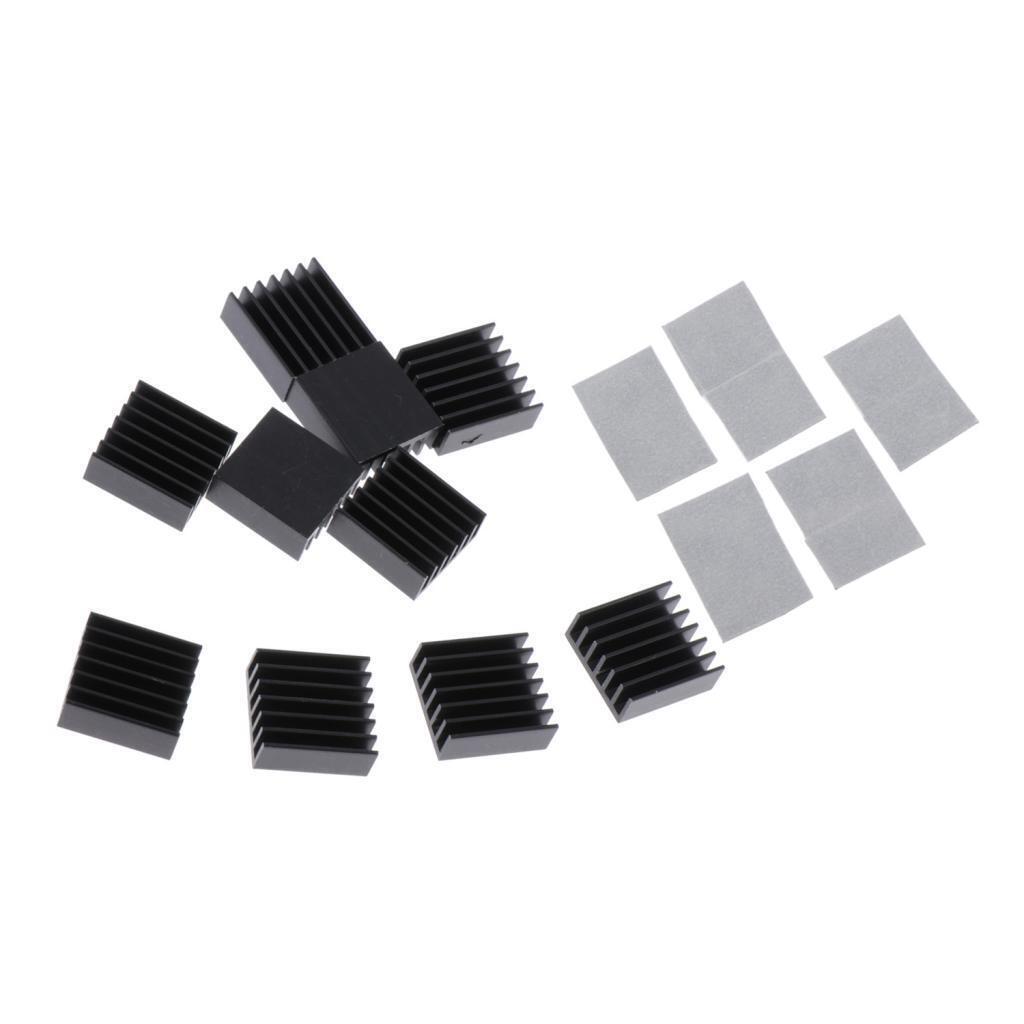 Aluminum CPU Chipset Radiator Heatsink Cooler Pad Replacement 14x14x6mm