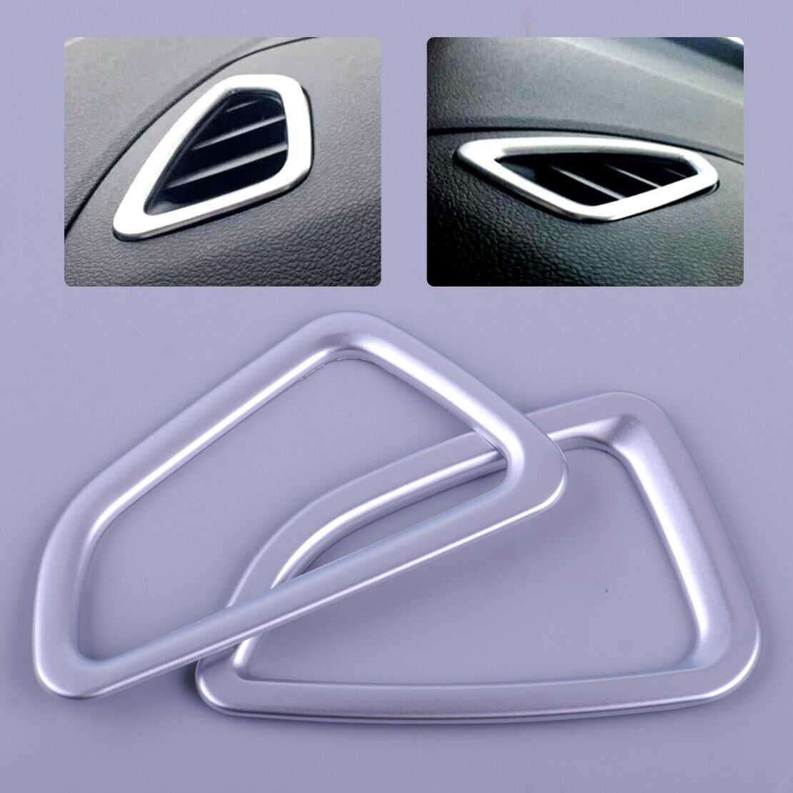 Chrome Plated Dashboard Air Vent Trim Cover Bezel Garnish fit for Hyundai Li