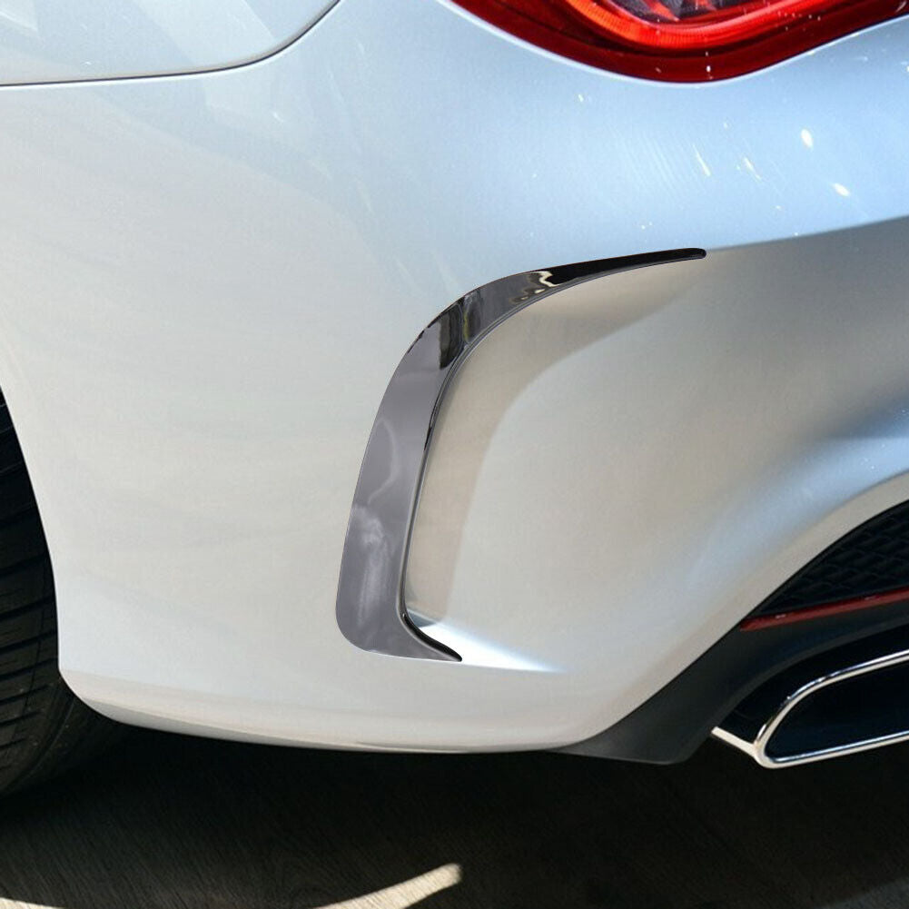 Rear Bumper Vent Canards for Mercedes-Benz CLA 200 AMG 14-18 (Gloss Black)