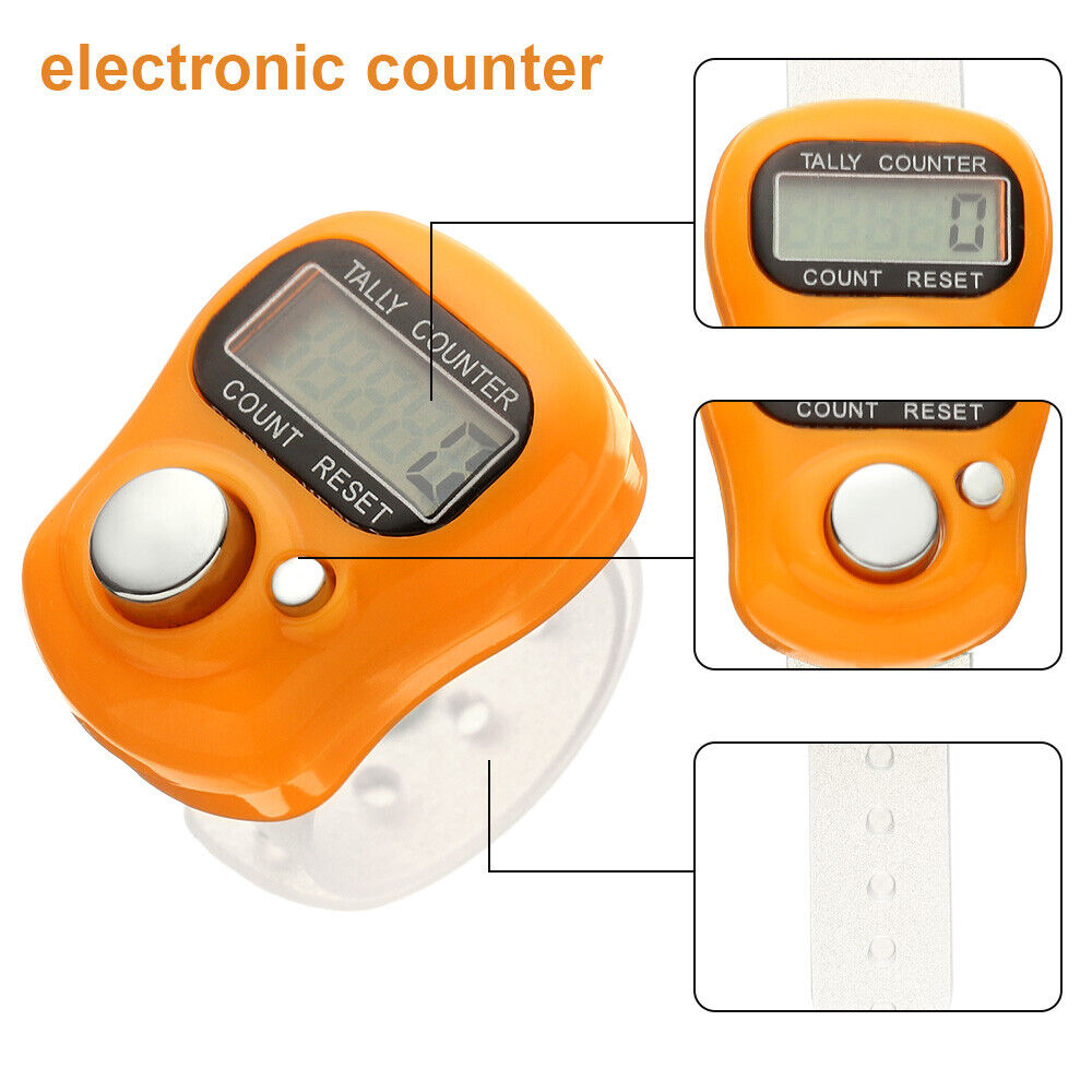 Digital Mini Stitch Marker Finger Ring Counter Chanting Counter Buddha Pray