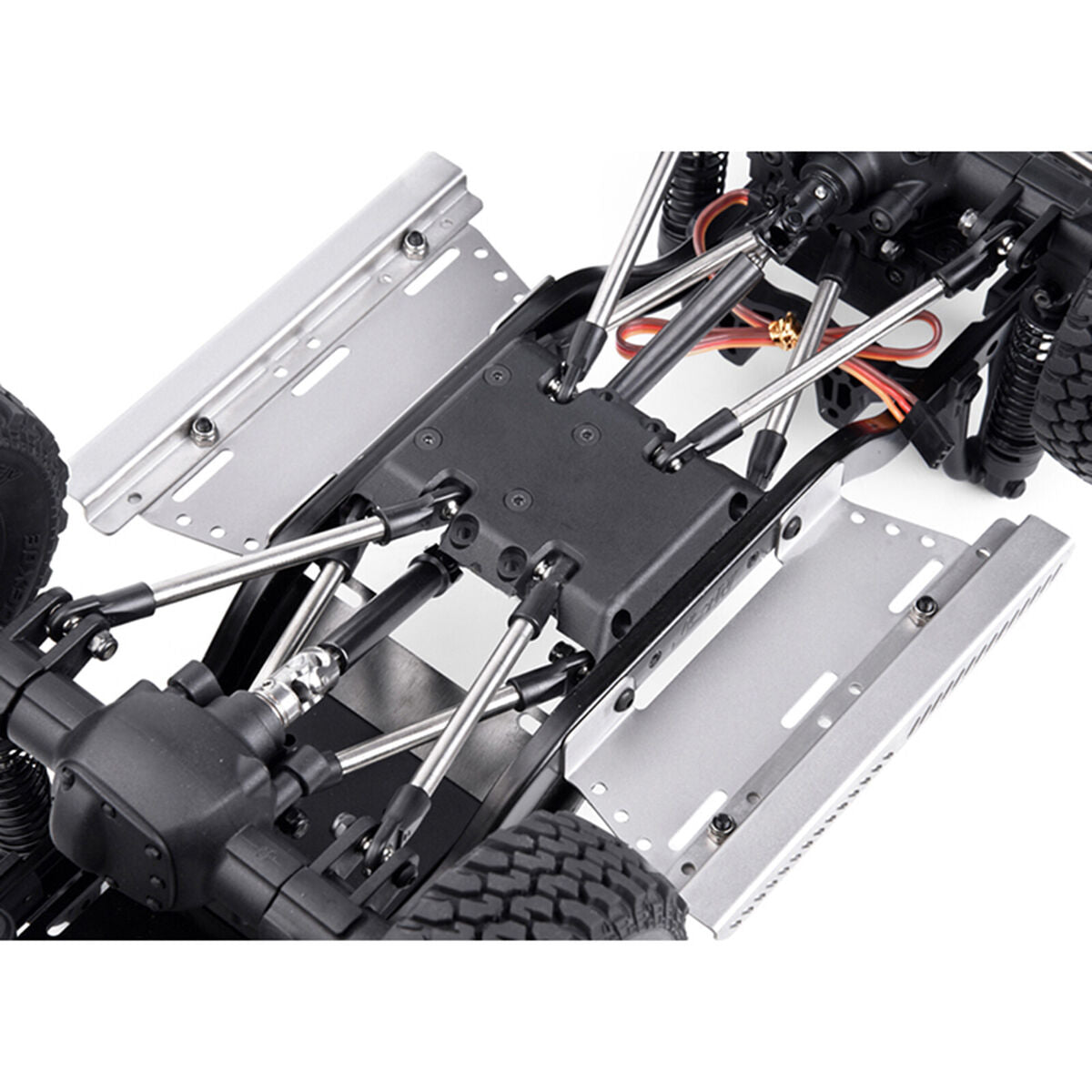 Chassis Armor Side Pedal Bottom Guard Skid Plate for MST CFX JIMNY GAX0131B A2UK