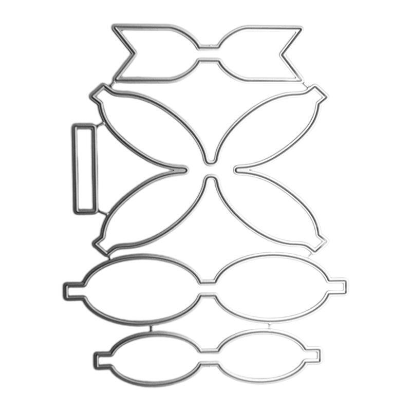 Hair Bow Cutting Dies Embossing Die Cuts for DIY Scrapbooking Album Decor