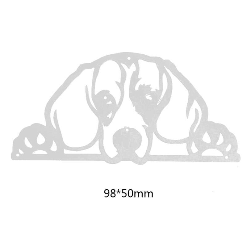 Sleeping Dog Metal Cutting Dies Stencil Scrapbooking DIY Album Stamp Paper Card
