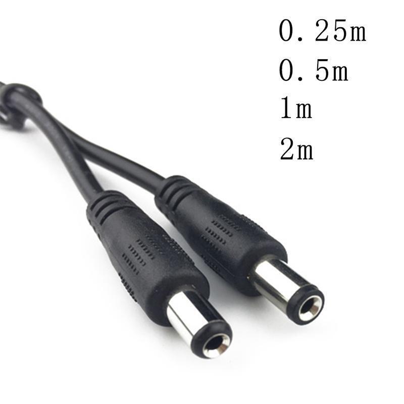 DC5.5x2.1mm Male to Male Connector DC Power Extension Cable For Security Camera