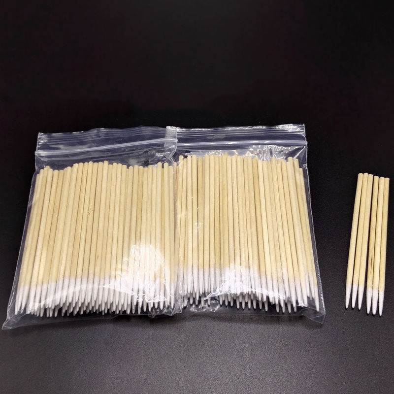 100pcs Cotton Swabs Buds Long Wood Wooden Handle Cleaning Applicators