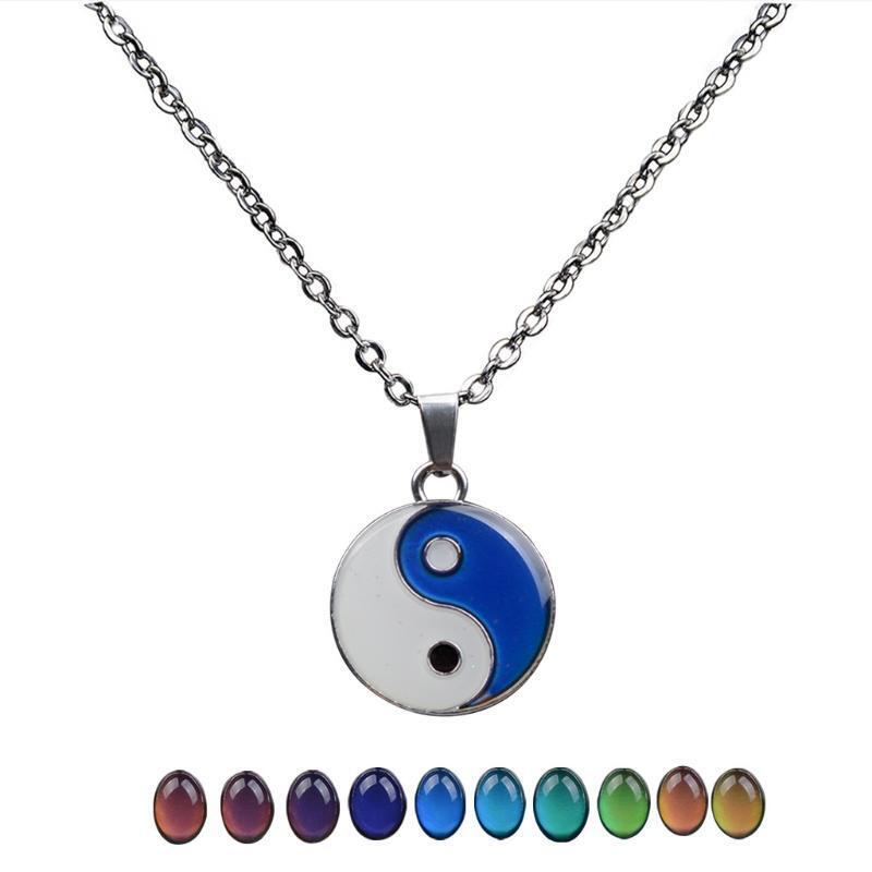 Colour Changing Mood Necklace Feeling Choker Stainless Steel Necklace Jewelry