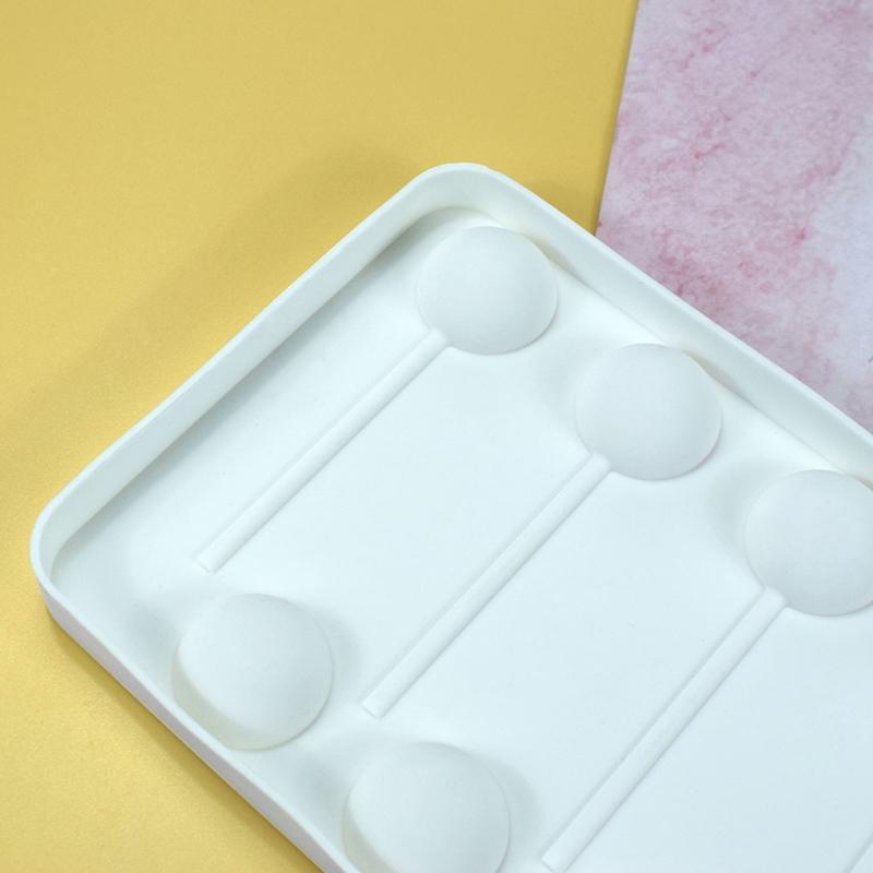 Silicone Lollipop Mold Cute Round Shape Candy Mold Christmas Kids Gift Durable