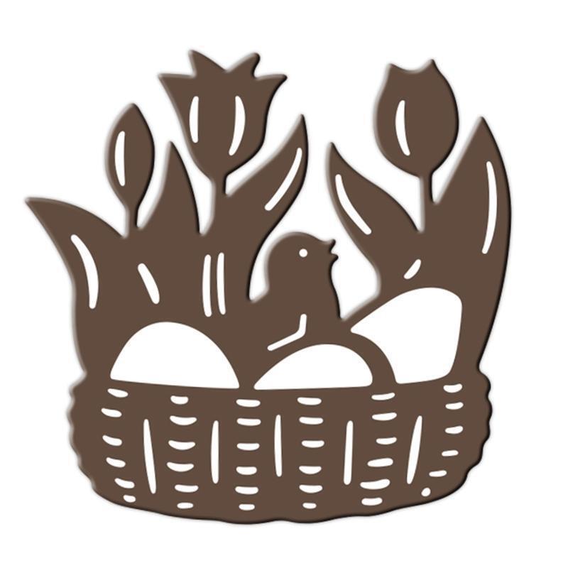Flower Basket Metal Cutting Dies Stencil DIY Scrapbooking Album Paper Template