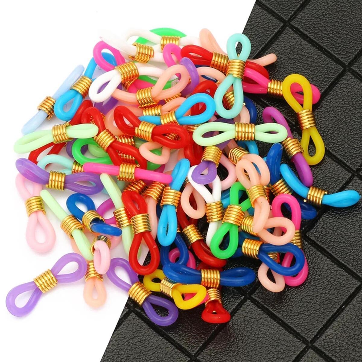 Pack of 100 Eyeglass Chain Strap Holder Loop Ends for Eyeglasses