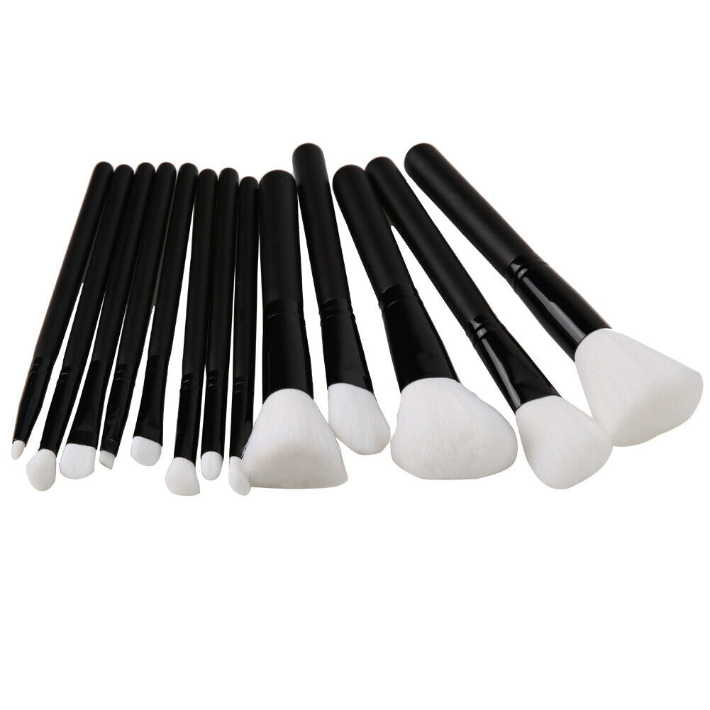 13pcs Makeup Brushes Powder Eyeshadow Blush Brush Set with PU Cosmetic Bag-
