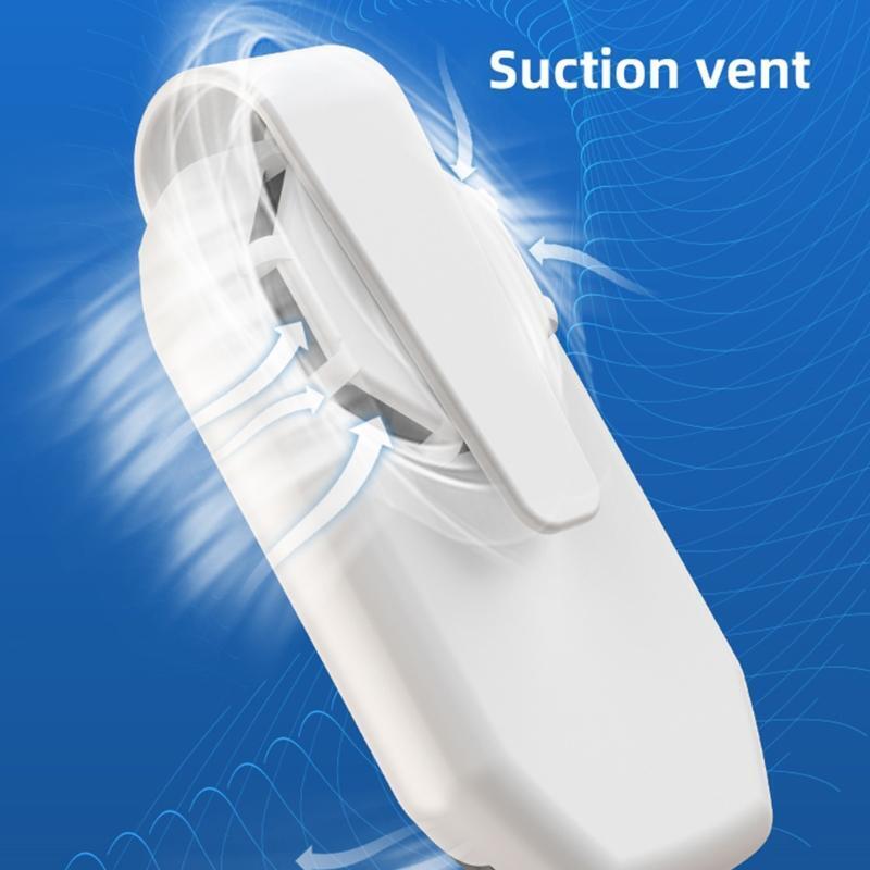 Wearable Air Face Fan USB Rechargeable Mini Portable Clip Fan for Outdoor Travel