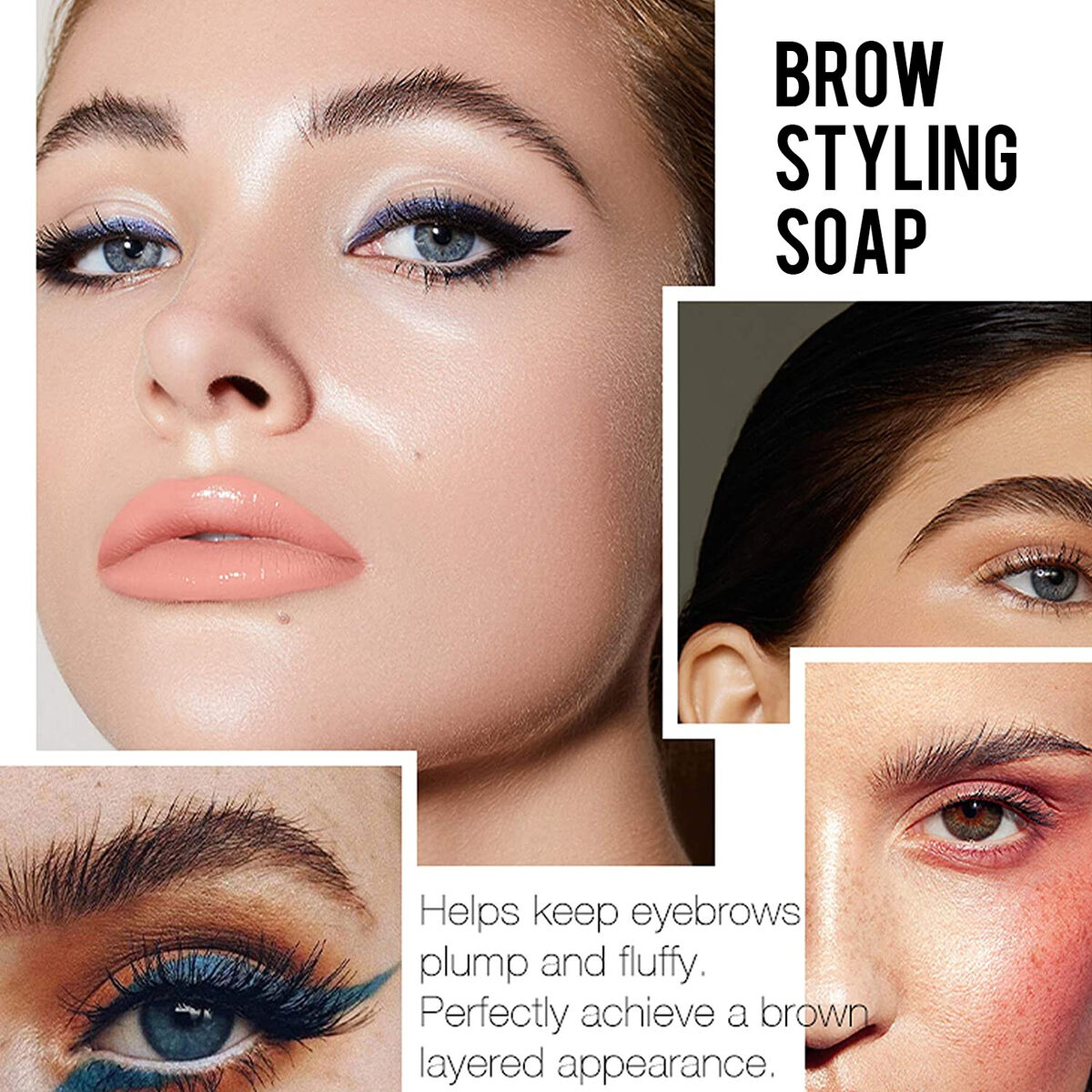 Cosmetics Tools Brow Styling Soap Styling Gel Dense Eyes Brow Eyebrow Wax Soap