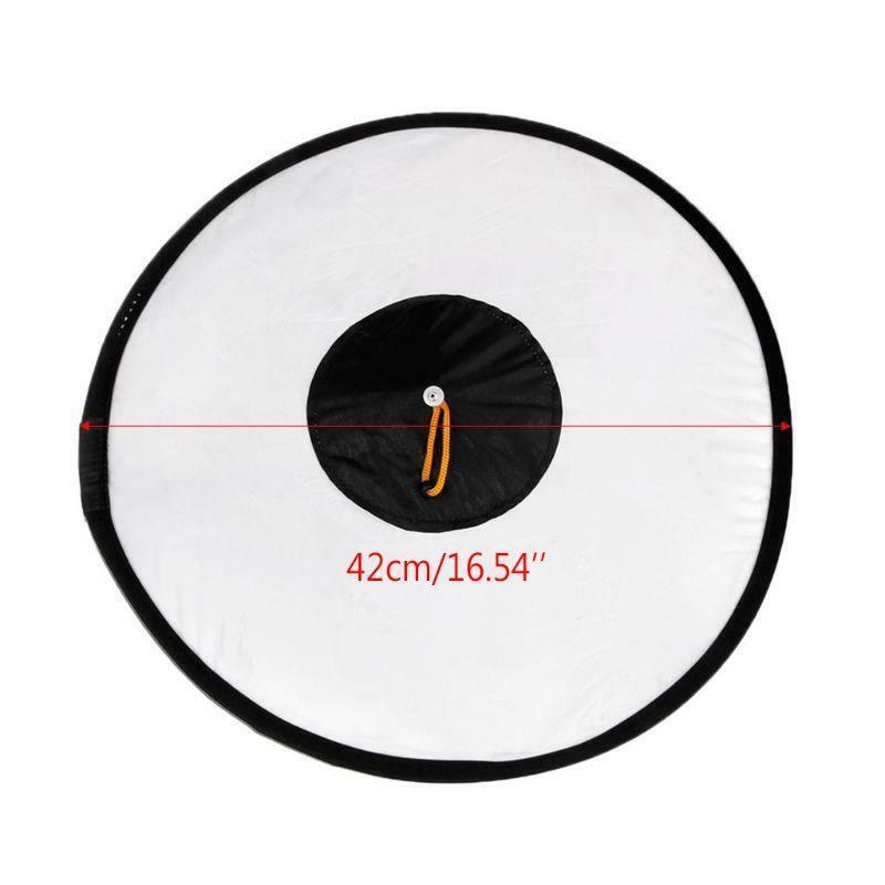 Universal 42cm Round Studio Flash Softbox Speedlite Diffuser Reflector Strap New