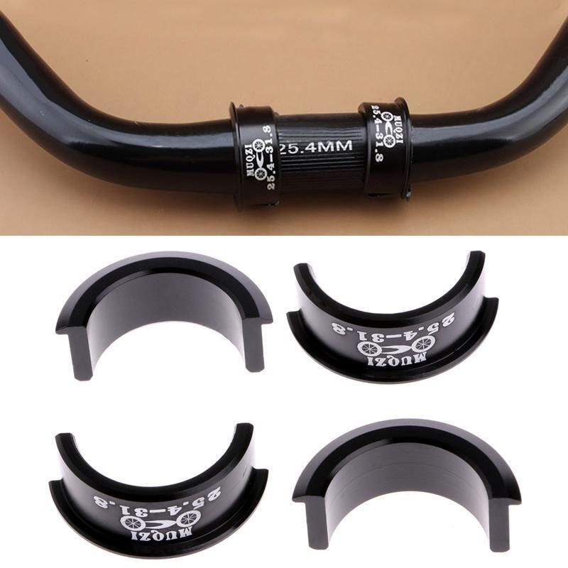4Pcs Bicycle Handlebar Shim 25.4mm to 31.8mm Stem For Fixed Gear MTB Road Bike