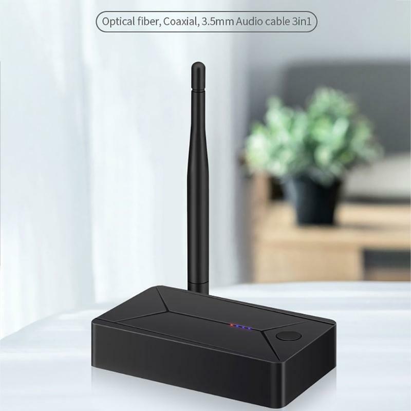 New V5.0 Bluetooth-compatible Transmitter Optical Fiber Coaxial Audio Adapter