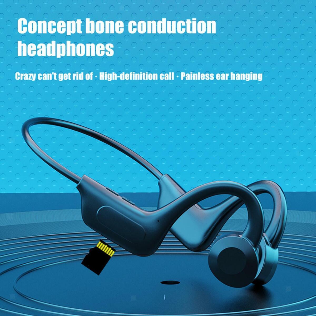 Air Conduction Headphone  5.1  Headset Flexible with microphone rophone