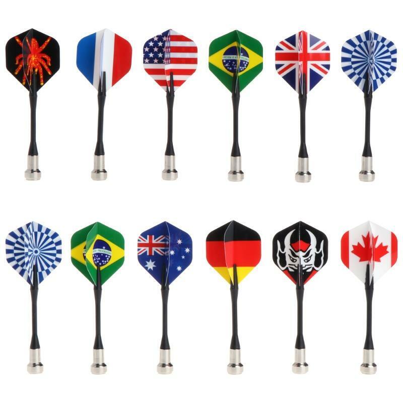 6pcs/lot Bullseye Target Game Child Safety National Flag Magnetic Dart