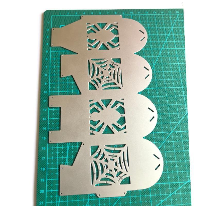 Halloween Spider Gift Box Metal Cutting Dies Stencil DIY Scrapbooking Album Card