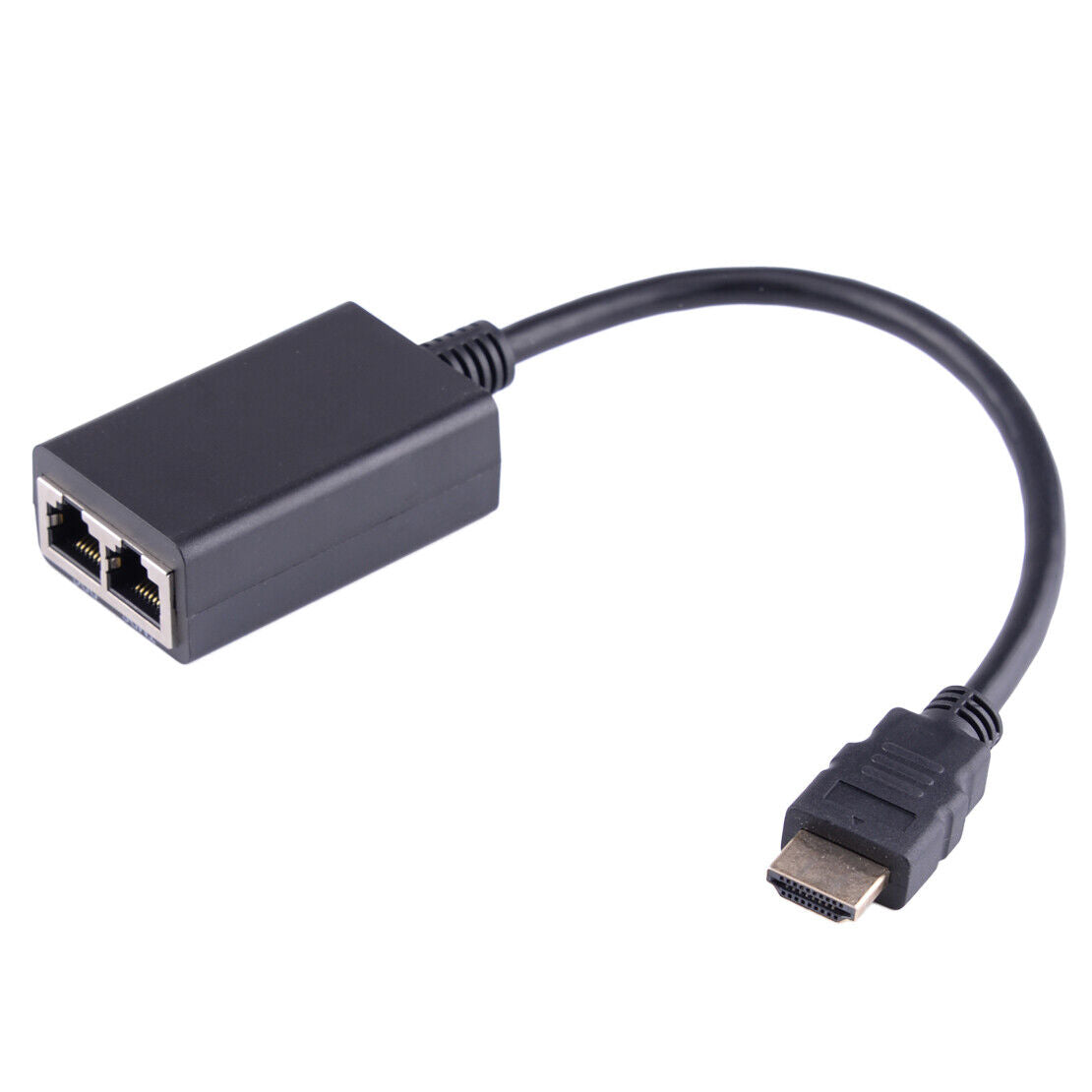 HDMI Over RJ45 CAT5e CAT6 LAN Ethernet Balun Extender Repeater Up 100ft 1080P Li
