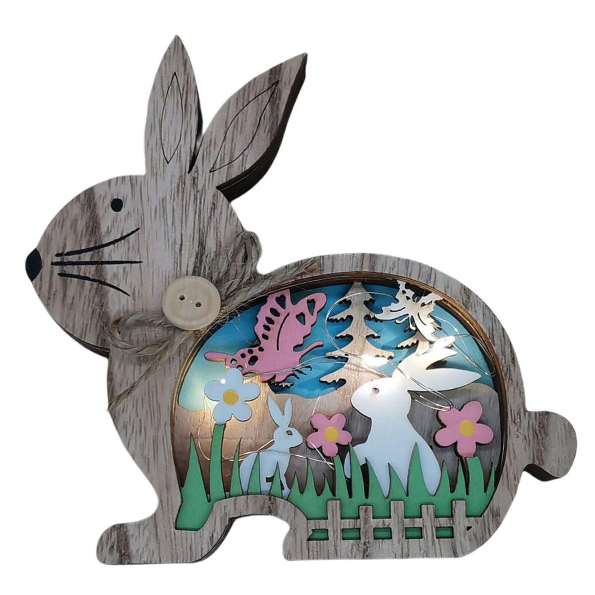 2Pcs Easter Bunny   Decor  Festival tabletop office