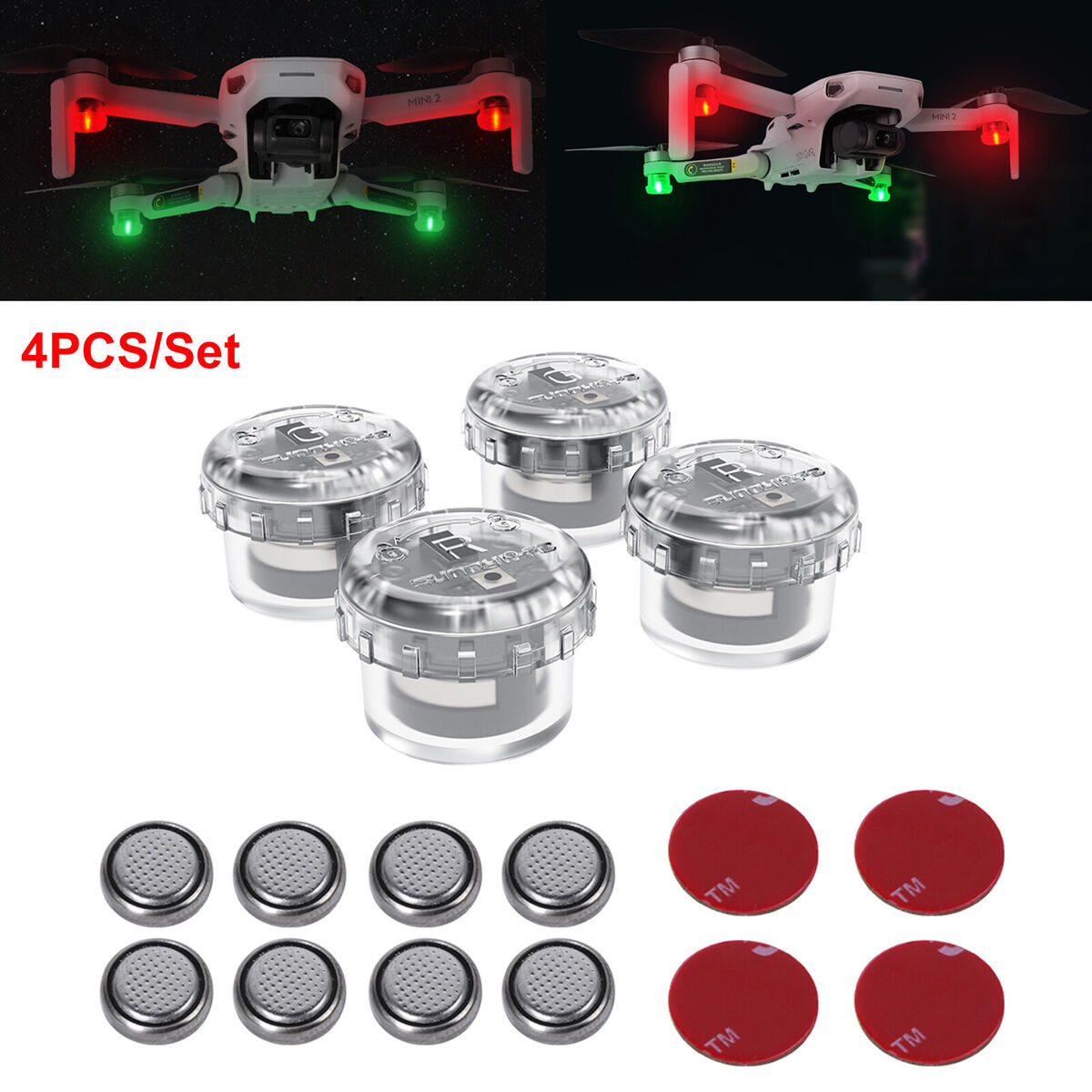 Night Flying Light LED Strobe Signal Lamp for DJI Mavic Air 2/Mini 2 Accessories