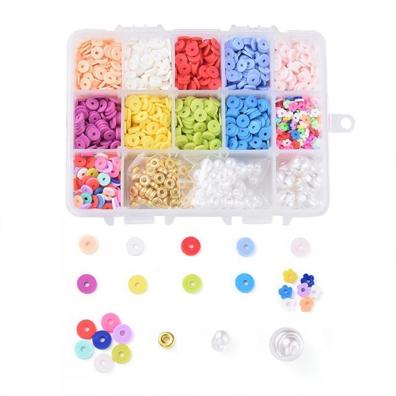 Polymer Clay Craft Bead with Different Colours Bohemian Ornament for Girls
