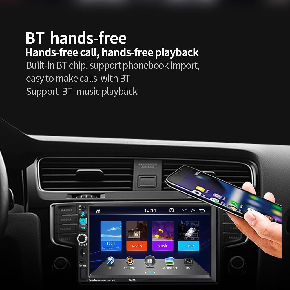 Rearview Camera Car Stereo Radio In-dash Audio Head Unit Carplay Car MP5 Player