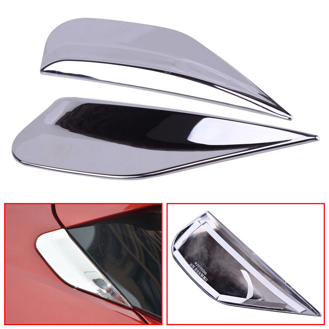 2x fit for Buick Encore Opel Mokka 2012-18 Rear Window Spoiler Side Cover Ly