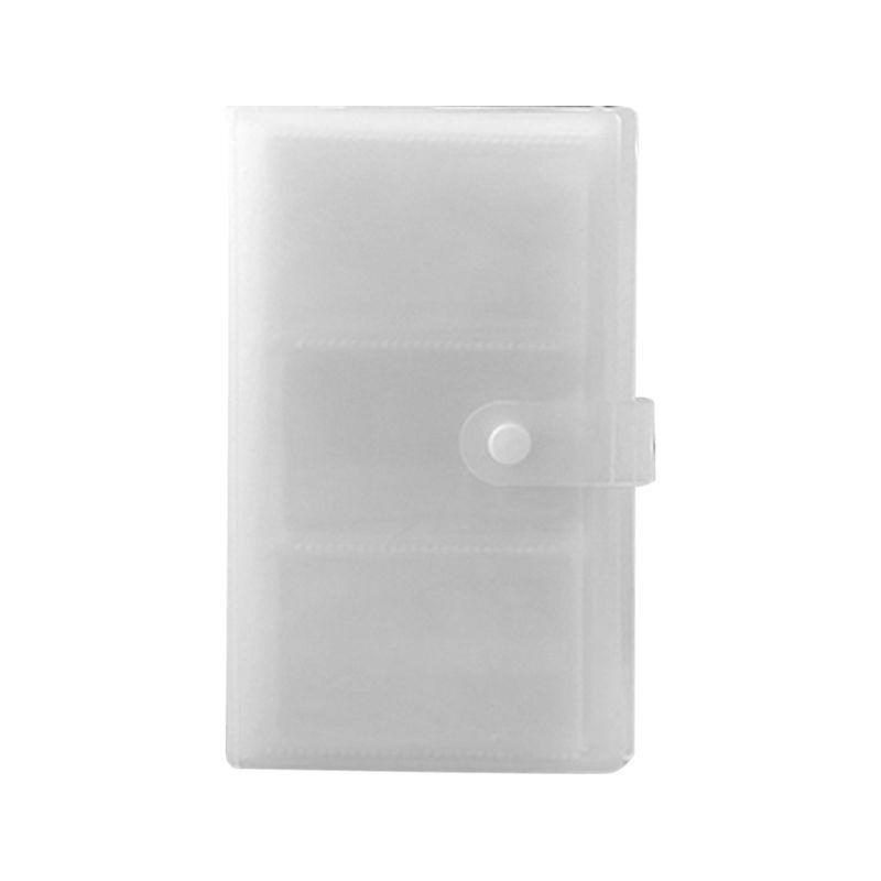 240 Slots Transparent PP Cover Business Card Book Large Capacity ID Holders Clip