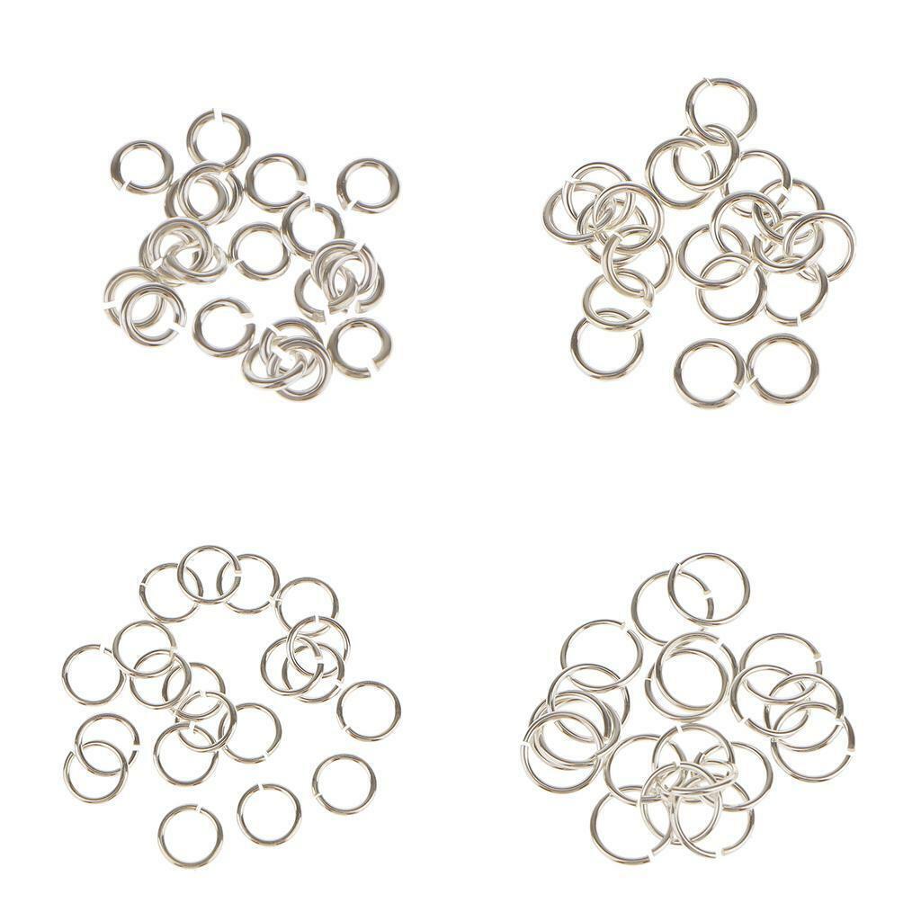 40 Piece 925 Sterling  Jump Rings Split Rings Jewelry Making Connector