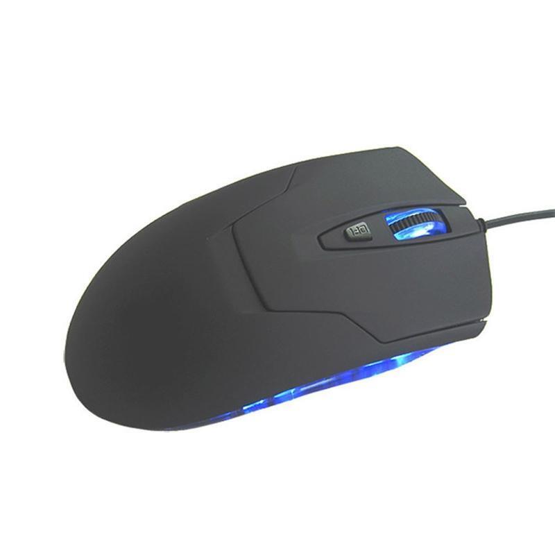 Type C Wired Mouse Optical Gaming USB C Mouse Blue RGB Light for Laptop PC