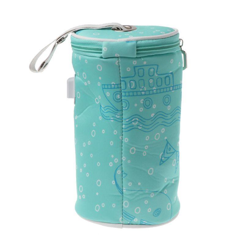 Baby Milk Bottle Warmer Insulated Bag Portable Travel Cup Thermostat Heater