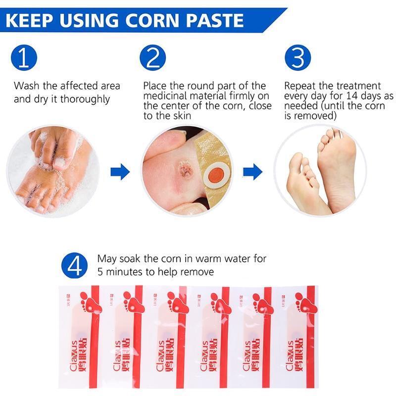 Feet Corn Removal Medical Plaster Foot Pad Patch Dead Skin Callus Remover Relief
