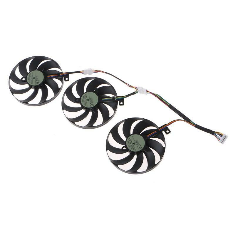 3Pcs 88MM T129215SU 7Pin Cooling Fan for ROG STRIX RTX 2080 2080Ti 12V 0.5A