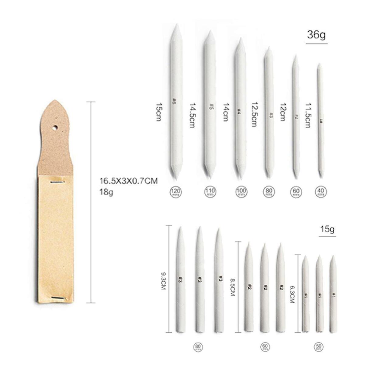 16pcs / Set Mixing Stump Stain  Sketch Art Drawing Tool