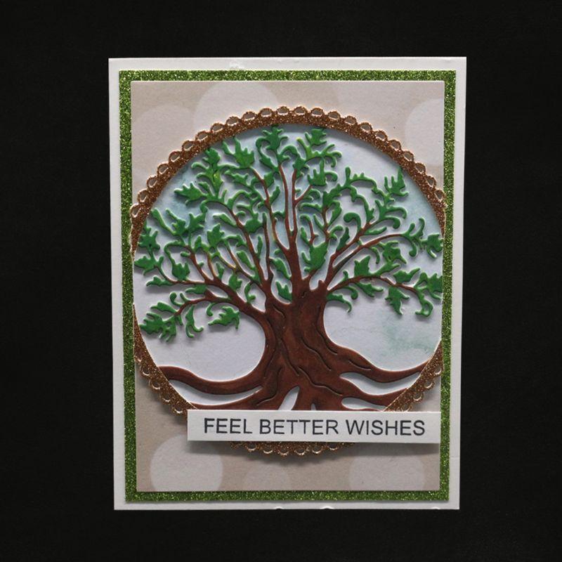 Tree of Life Metal Cutting Dies Stencil Scrapbooking DIY Album Stamp Paper Card