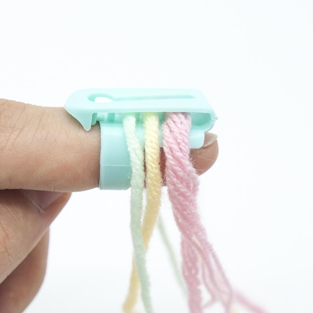 Knitting Thimble 3 Yarn Guides Knitting Braided  Jacquard Wizard