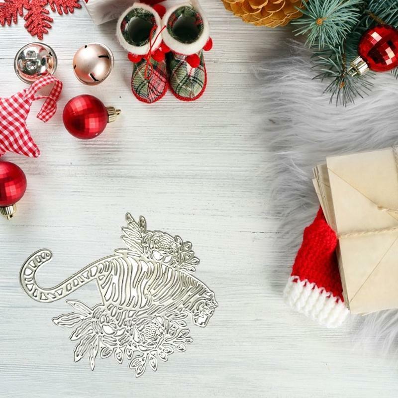 Tiger Metal Cutting Dies Stencil Die Cut DIY Scrapbook Album Paper Card Emboss