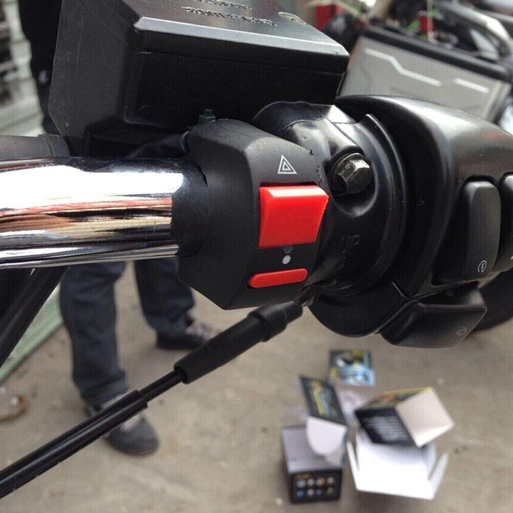 Universal Handlebar Motorcycle Accident Hazard Light Switch On/Off