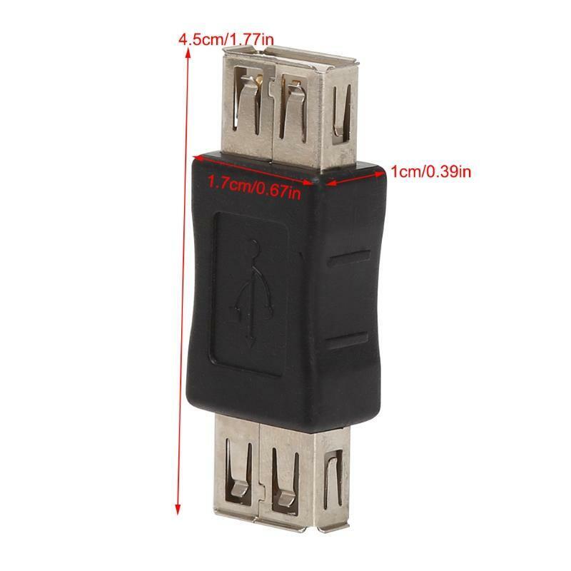 USB 2.0 Type A Female To Female Converter Adapter For Charging Data Transferring