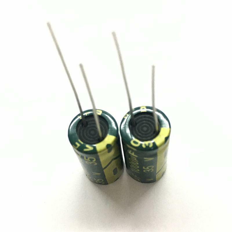 100pcs/set 35V 1000UF Electrolytic Capacitor High Frequency Low Resistance